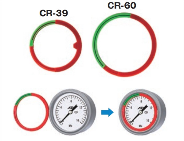 COLOR RING FOR GLYCERIN PRESSURE GAUGE