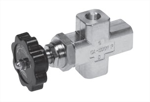 NEEDLE GAUGE VALVE WITH DRAIN