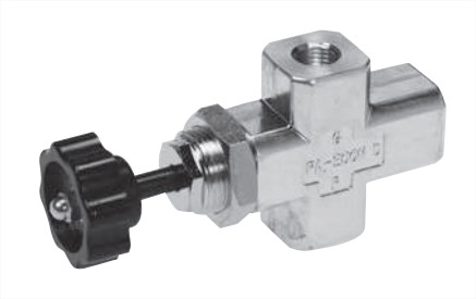 PUSH TYPE GAUGE VALVE WITH DRAIN